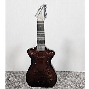 Avon Electric Guitar empty Lotion Bottle Mens 6oz AmberGlass Vintage‎ Rockabilly